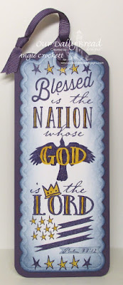 ODBD The Nation Bible Journaling Stamp, ODBD Custom Bookmarks Dies, Created by Angie Crockett