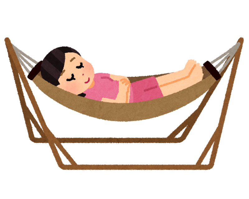 自立式ハンモックで寝る人のイラスト 女性 かわいいフリー素材集 いらすとや 自立式ハンモックで寝る人のイラスト 女性 かわいいフリー素材集 いらすとや