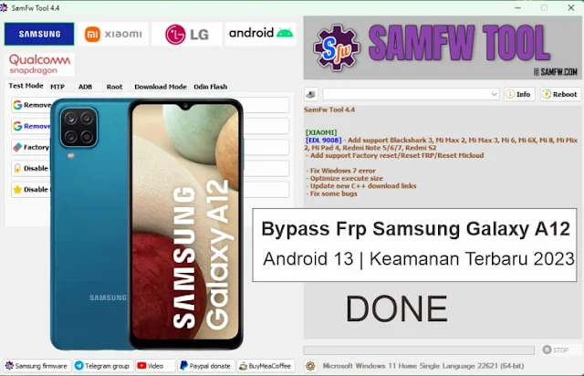 Bypass Frp Samsung Galaxy A12 Lupa Akun Google Android 13 | Keamanan Terbaru 2023