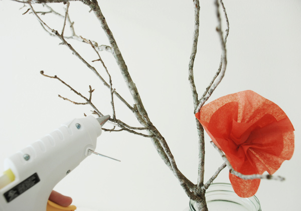 Wedding DIY Tissue Paper Table Centerpiece