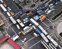 Trânsito caótico em São Paulo - Chaotic traffic in São Paulo