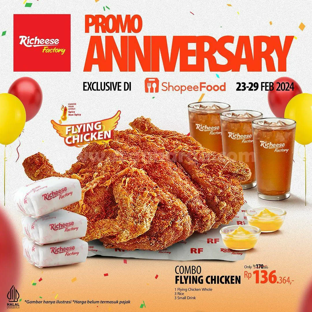 Promo Richeese Factory Anniversary 23 - 29 Februari 2024