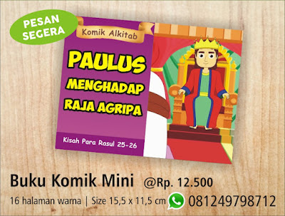 Komik Alkitab Anak: Paulus Menghadap Raja Agripa