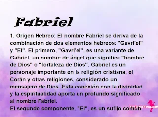 significado del nombre Fabriel