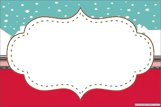 Navidad Retro: Invitaciones o Tarjetas para Descargar Gratis.