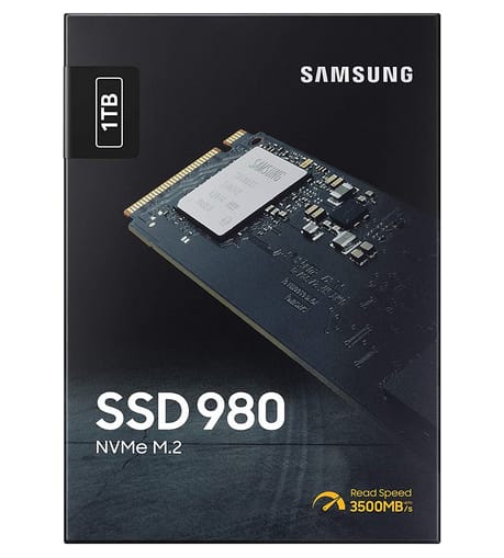 Samsung MZ-V8V1T0B/AM 980 1TB M.2 NVMe Internal SSD