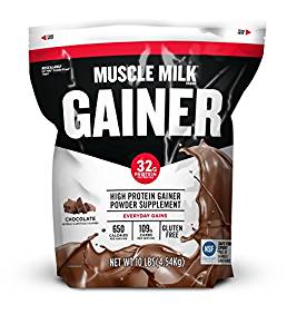  Muscle Milk Gainer Protein Powder, Chocolate, 32g Protein, 10 Pound Muscle Milk