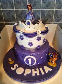 Sofia the first birthday cake 