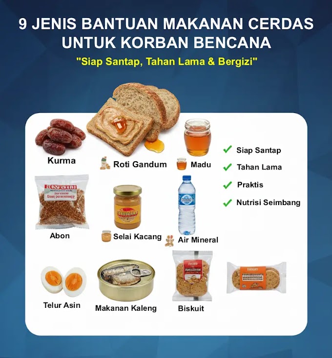 9 Jenis Bantuan Makanan Cerdas untuk Korban Bencana: Siap Santap, Praktis, Tahan Lama dan Bergizi