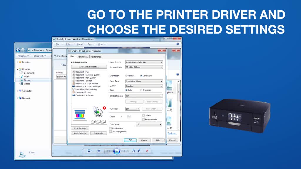 Probleme imprimante epson xp 225 - Astucesinformatique