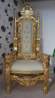 classic french gold king chair Indonesia-best quality king chair for export