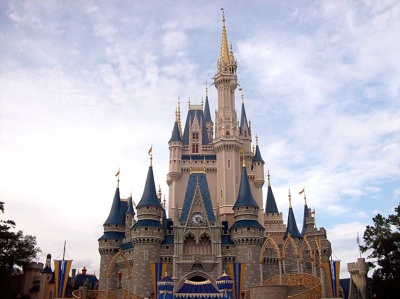 magic kingdom castle at night. magic kingdom castle at night.