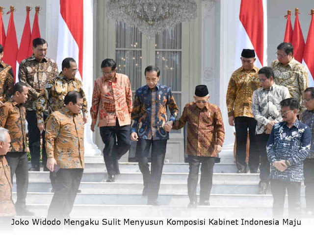 Joko Widodo Mengaku Sulit Menyusun Komposisi Kabinet Indonesia Maju