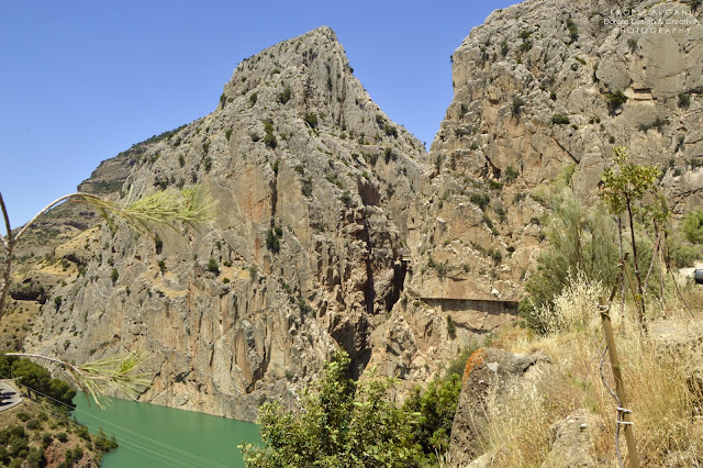 El Caminito del Rey, czyli Szlak Króla. Z prawej skała z lewej przepaść!