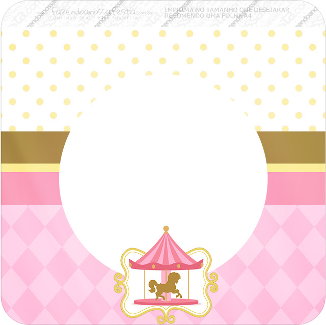 Carousel in Pink: Free Party Printables.