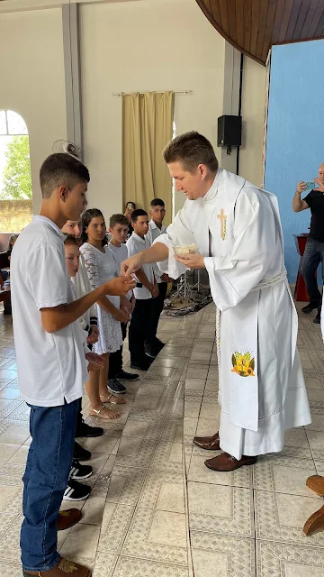 Recebendo a Ceia pela primeira vez