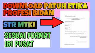 Download Format Surat Pernyataan Patuh Etika Profesi Bidan IBI