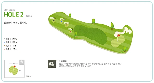 썬힐cc 썬 코스 2번 홀