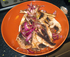 spiced mushrooms and onions