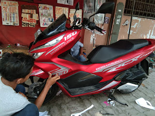 Cutting Stiker Decal PCX terbaru Motif