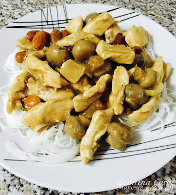 pollo con almendras al estilo chino receta paso a paso 