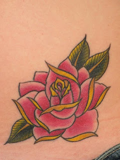 Hip Rose Tattoo design Photo Gallery - Hip Rose Tattoo Ideas