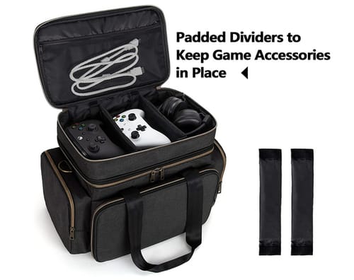 Trunab Xbox Series X Carrying Case with Multiple Storage Pockets