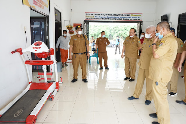 Bupati Tinjau persiapan Gedung Isolasi Mandiri Untuk Pasien Yang Terpapar Positif Covid-19