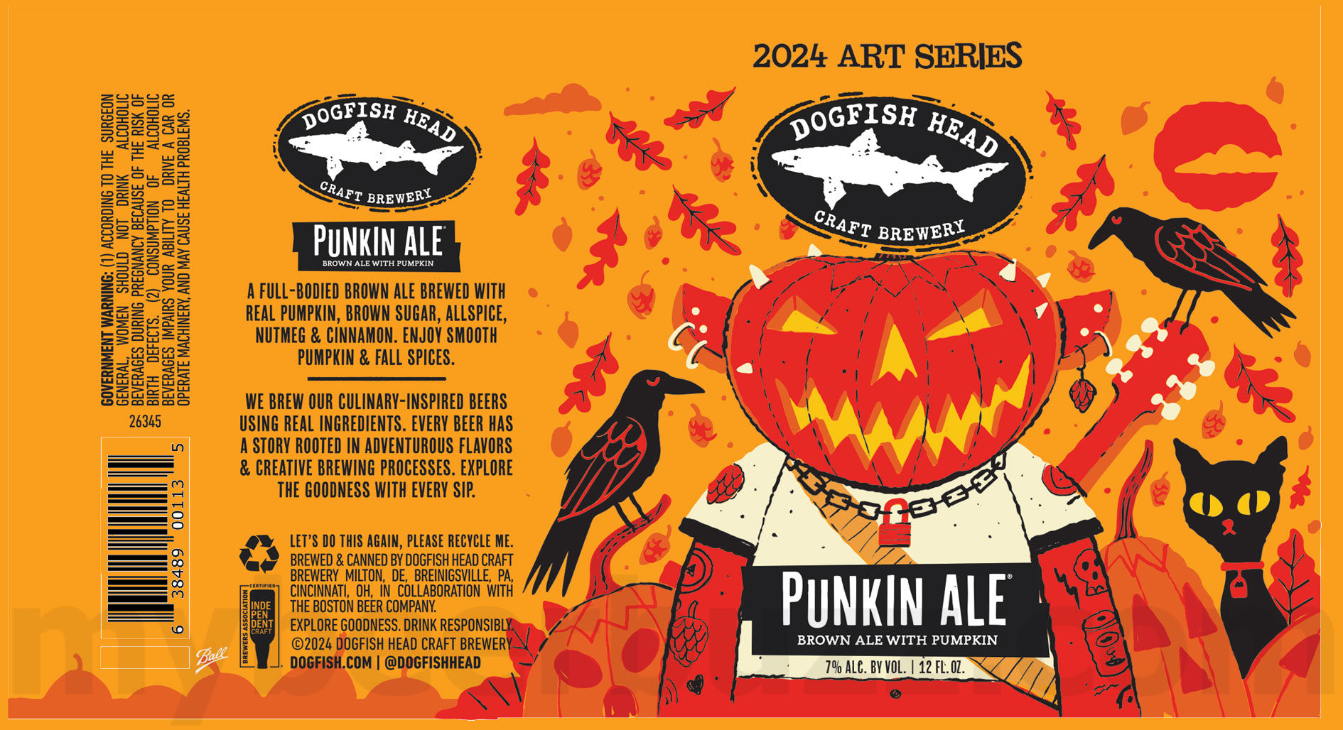 Dogfish Head Reveals 2024 Punkin Ale Art Series Cans