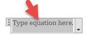 การใช้งาน Microsfot equation