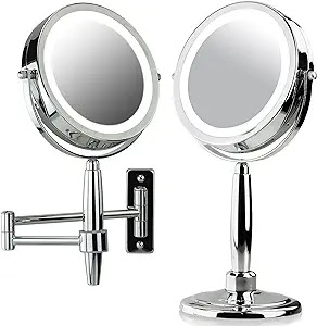 Best wall mount makeup mirror | best lighted wall mounted makeup mirror.