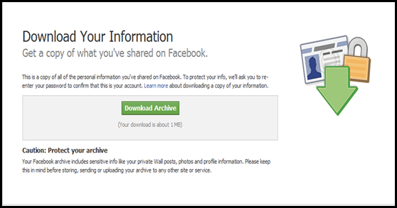 Backup Facebook Data