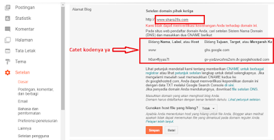 Cara Mengganti Domain Blogspot ke Domain Sendiri