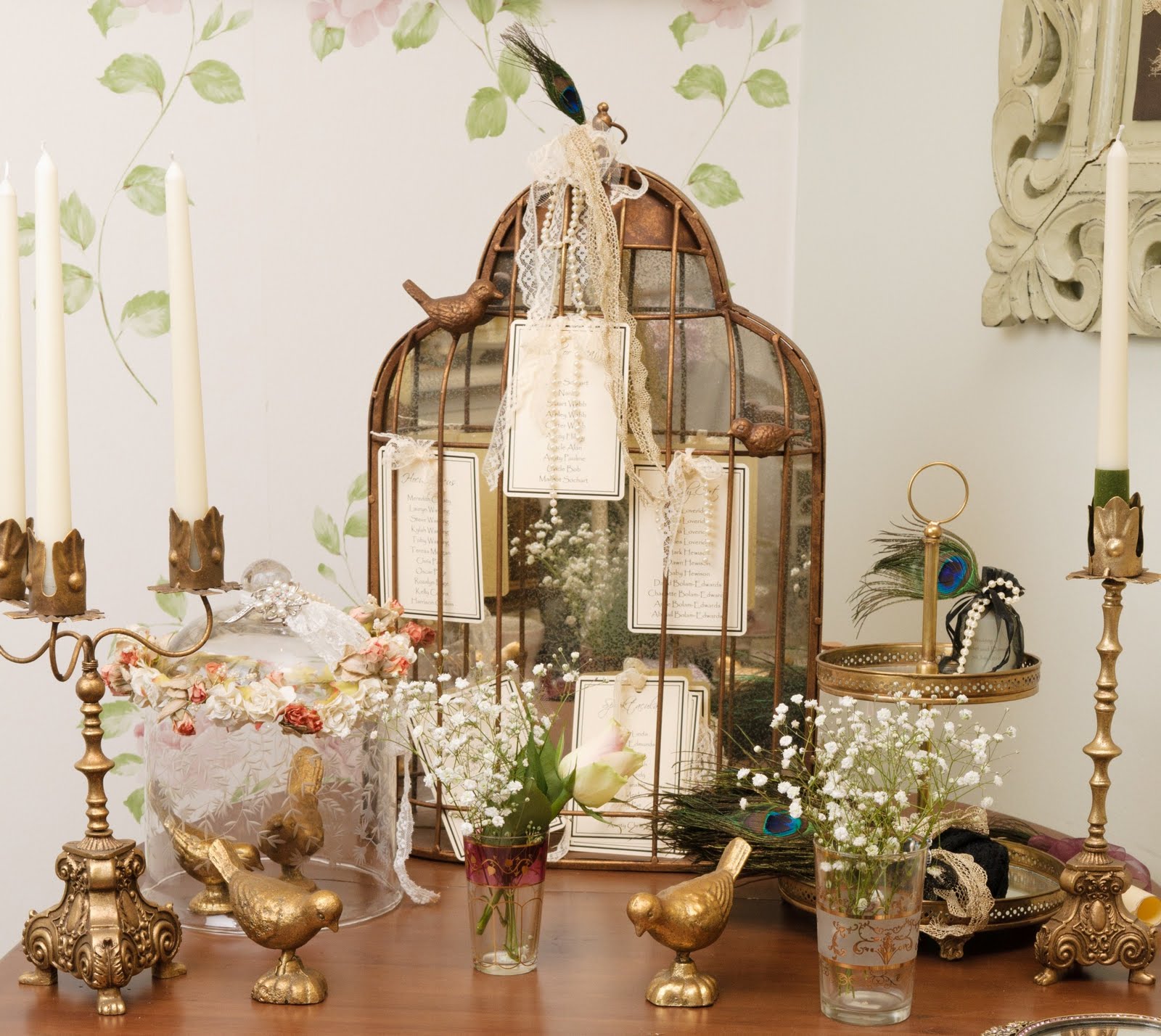 For larger weddings a 2 cages For larger weddings a 2 cages