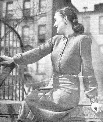 The Vintage Pattern Files - Free 1940s Womens Sweater Blouse Knitting Pattern Here