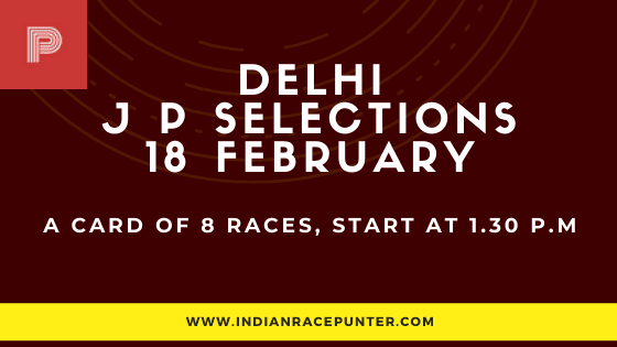 Delhi Jackpot Selections 18 February, Jackpot Selections by indianracepunter, 