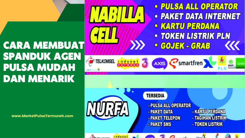 Cara Membuat Spanduk Agen Pulsa Mudah dan Menarik - Market Pulsa