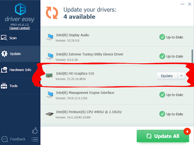 2 Way, How to Update &  Install basic adapter to Intel (R)HD Graphics.