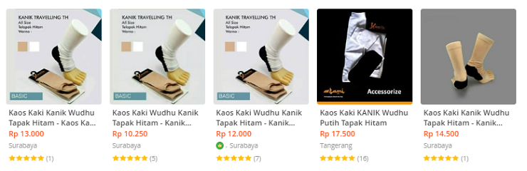 Jual Kaos  Kaki  Wudhu Terlengkap Toko Salaf
