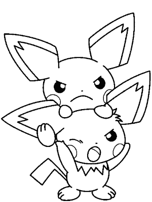 Pokemon Coloring Sheets on Pokemon Coloring Pages Of Team Rocket Misty Misty With Psyduck Pikachu