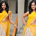 Nanditha Raj Spicy Navel Exposed In Yellow Dhavani (Half-Saree)
