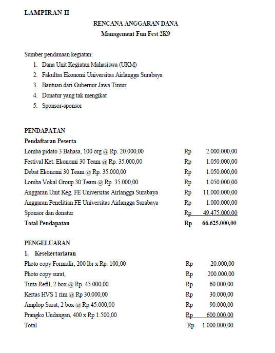 Contoh Proposal Film - Fontoh