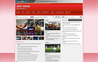 Johny Storage Red Blogger Template