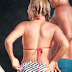 Beyonce Knowles in red bikini body to celebrates 32th birthday in Italy