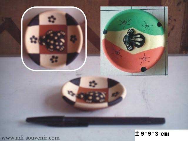  Keramik Piring Motif Hewan Custom KHO 13 Adi Souvenir