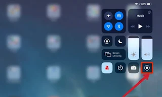 كيفية تسجيل الشاشة بالفيديو في آيباد Screen Record IPad