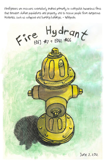 Fire Hydrant drawing by © Ana Tirolese