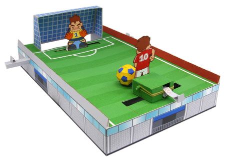 Soccer Penalty Kick Papercraft