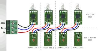 TM1803 Pixel LED Wiring Diagram