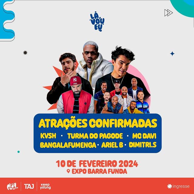 10/02/2024 Shows de Turma do Pagode, KVSH e mais atrações em São Paulo [Expo Barra Funda]